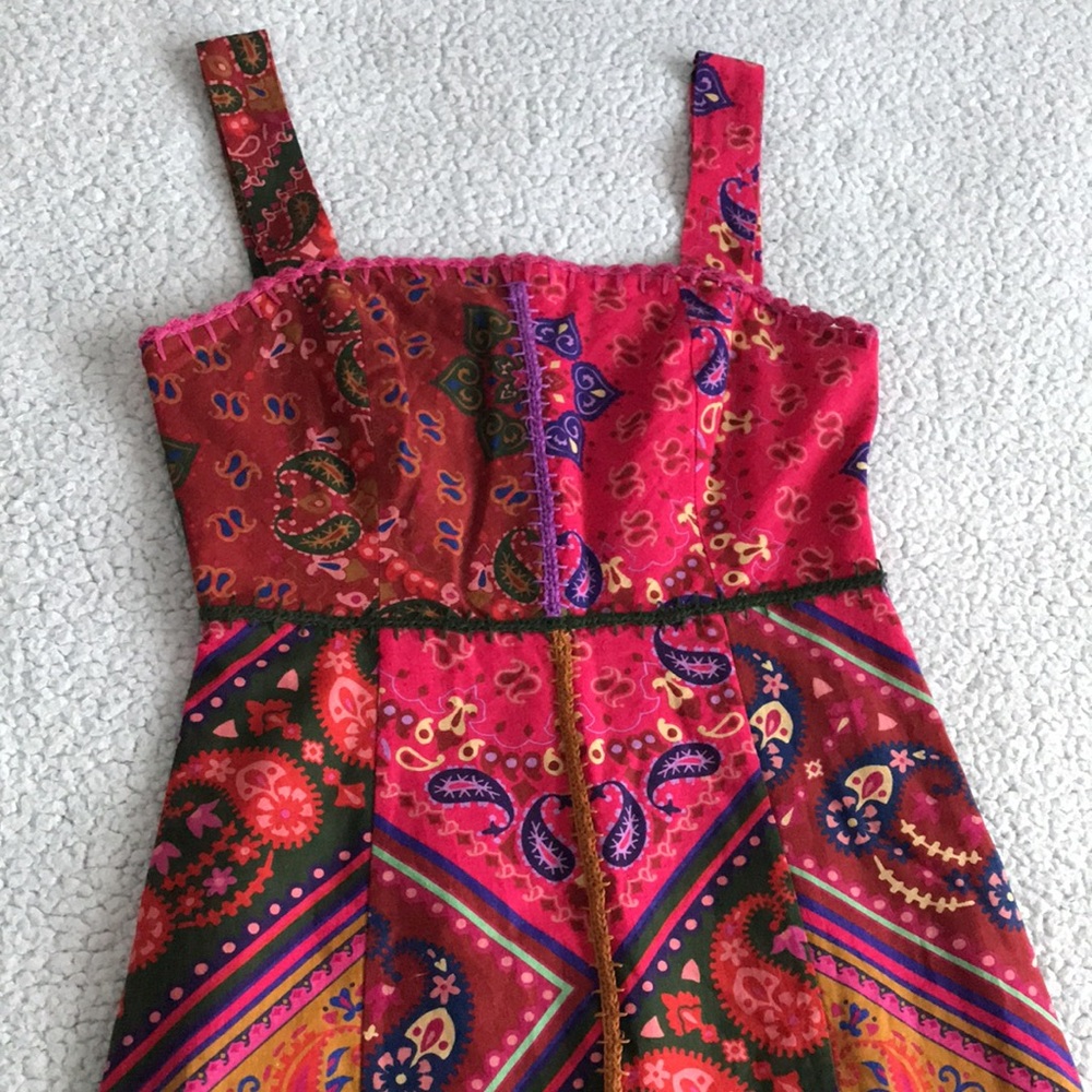 FARM Rio colorful bandana mini dress XS - Picture 8 of 16